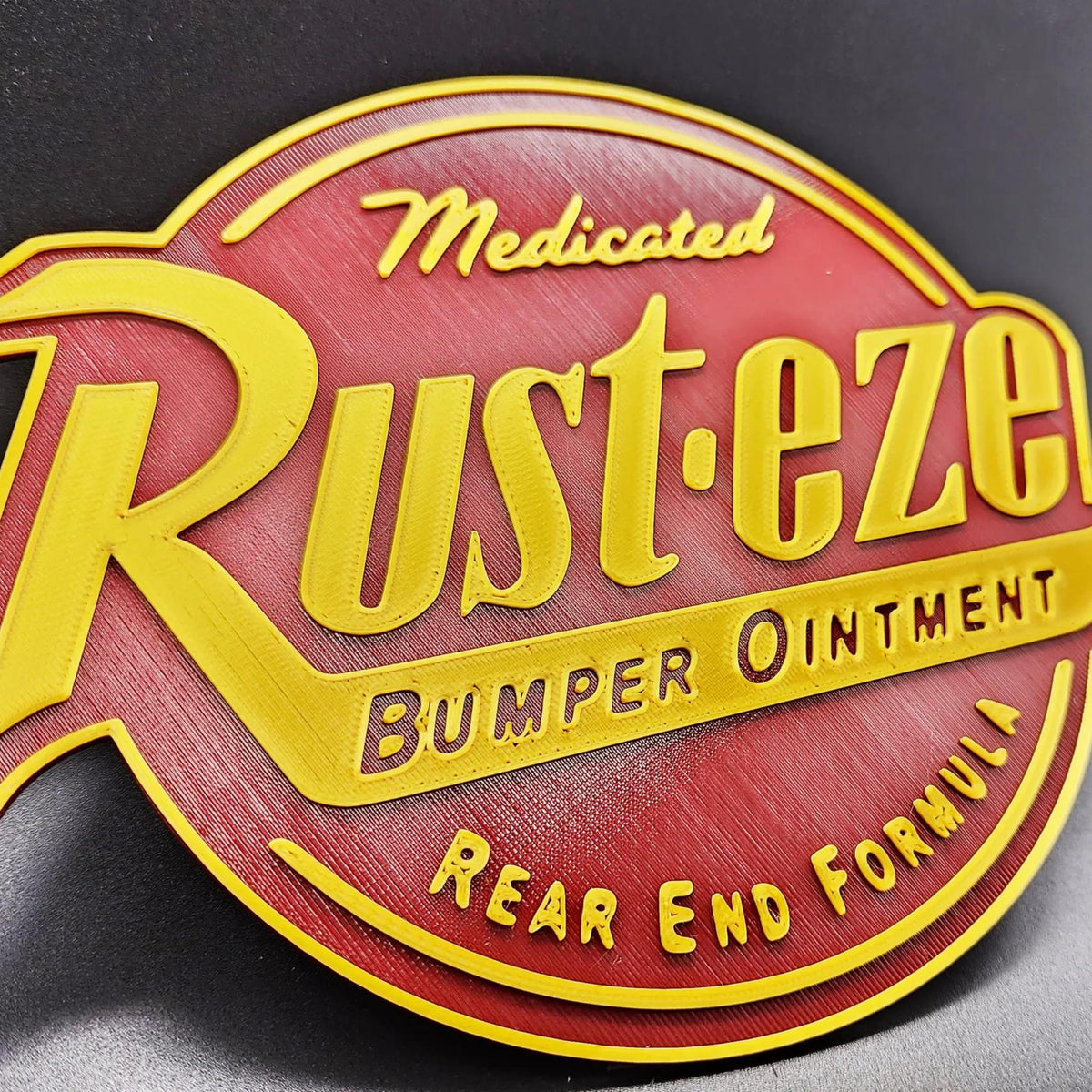 Vintage Racing Bumper Ointment Wall Sign • Retro Motorsport Inspired Garage Decor • Classic Racing Display - MoreMiniaturesStudio