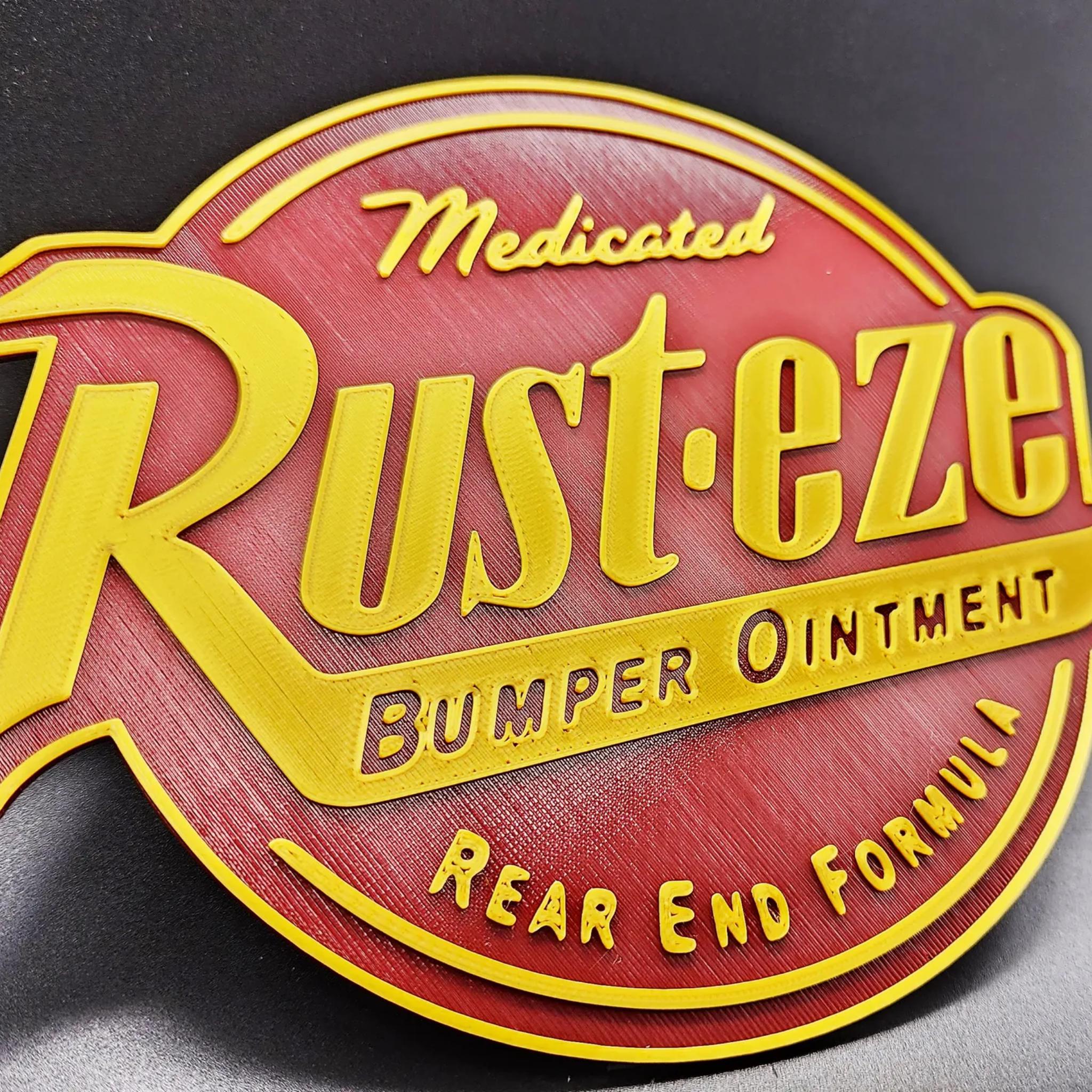 Vintage Racing Bumper Ointment Wall Sign • Retro Motorsport Inspired Garage Decor • Classic Racing Display - MoreMiniaturesStudio