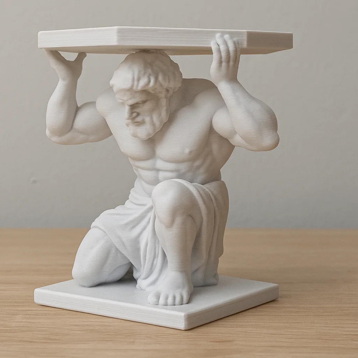 Atlas GPU Support Bracket • Mythology Inspired Graphics Card Holder • PC Case Display • Heavy Duty GPU Stand - MoreMiniaturesStudio