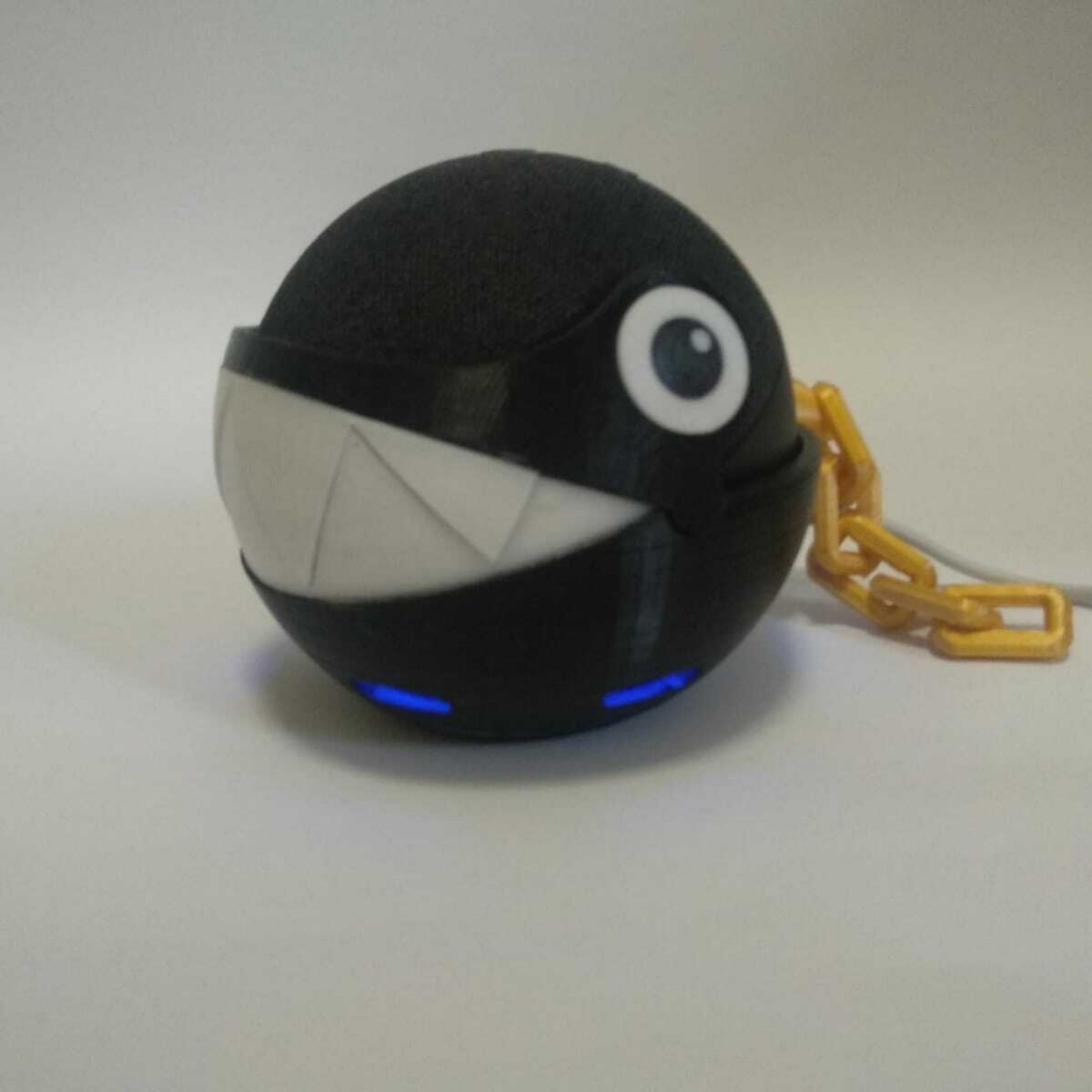 Interactive Chomping Monster Smart Speaker Holder – Animated Jaw Desk Display for Echo Dot - MoreMiniaturesStudio