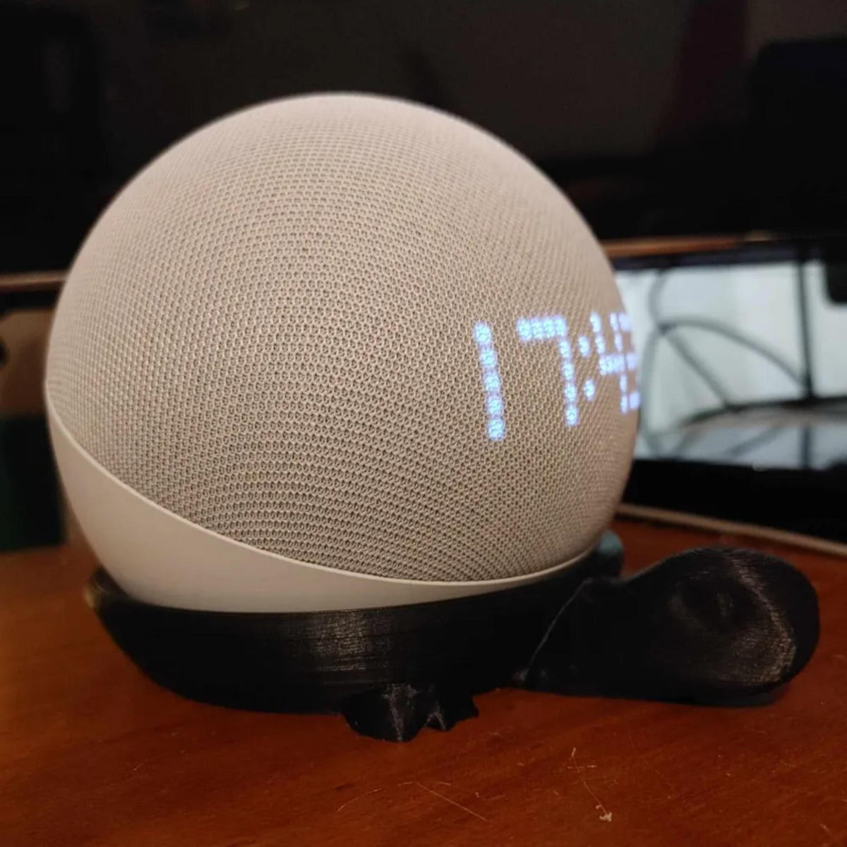 Tortoise Echo Dot Stand | Cute Animal Smart Speaker Holder | Desk, Shelf & Bedside Home Decor Accessory - MoreMiniaturesStudio
