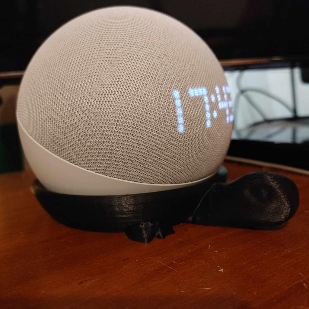 Tortoise Echo Dot Stand | Cute Animal Smart Speaker Holder | Desk, Shelf & Bedside Home Decor Accessory - MoreMiniaturesStudio