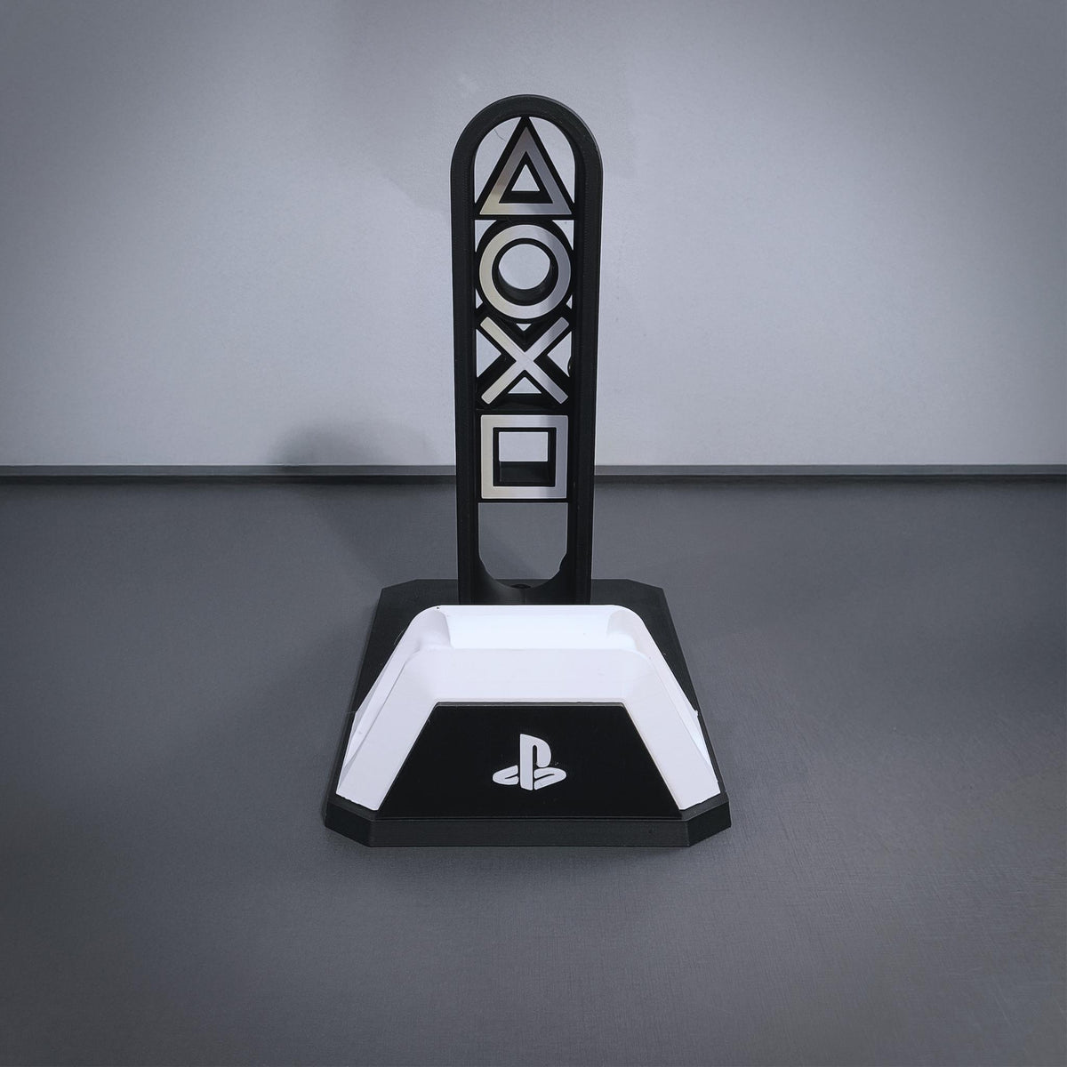 Modern Gaming Controller & Headset Stand | Minimal Desk Display Holder for Console Setups, Streamers/Gamers - MoreMiniaturesStudio