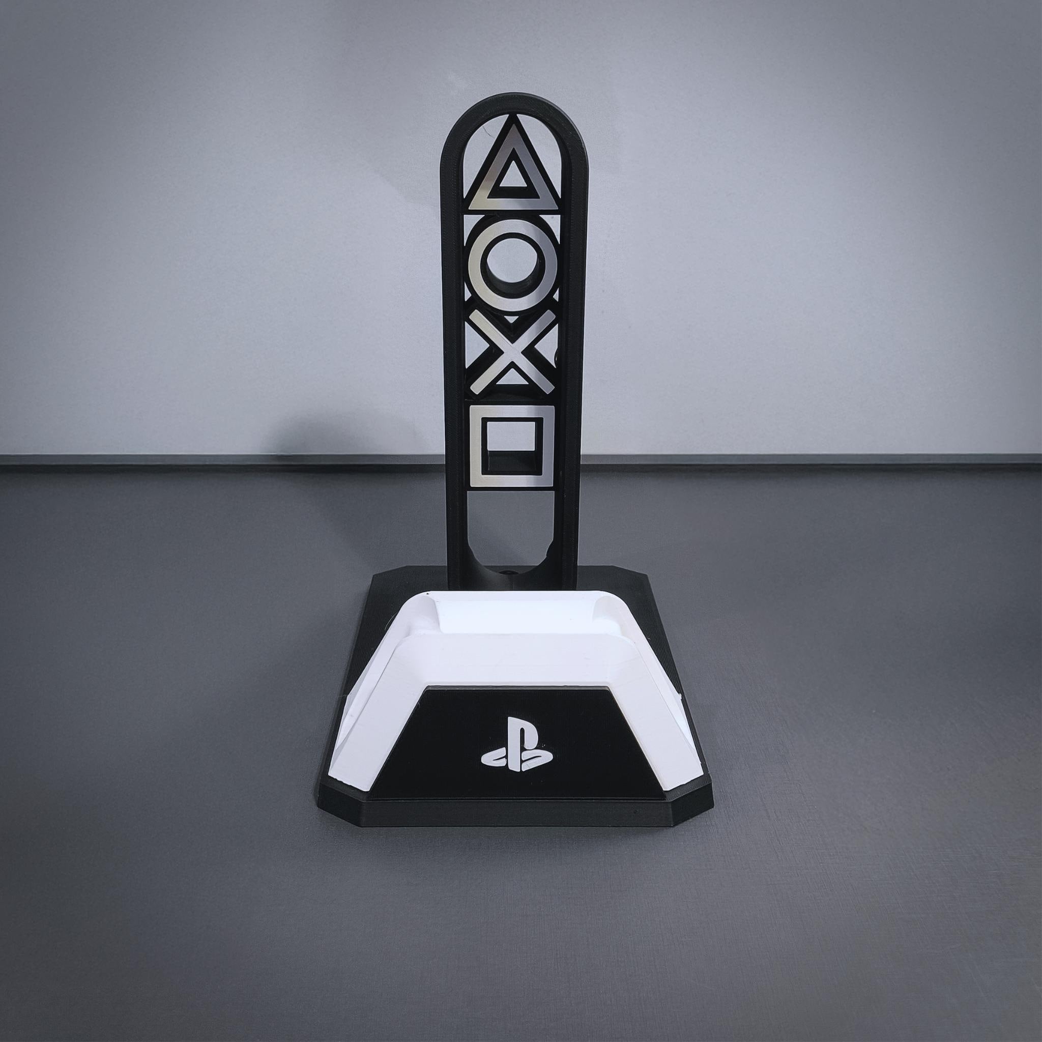 Modern Gaming Controller & Headset Stand | Minimal Desk Display Holder for Console Setups, Streamers/Gamers - MoreMiniaturesStudio