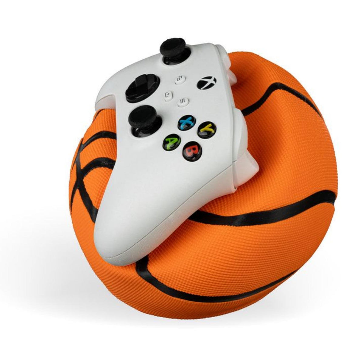 Basketball Controller Holder | Gaming Desk Stand, Sports Themed Controller Display, Gamer Gift Decor - MoreMiniaturesStudio