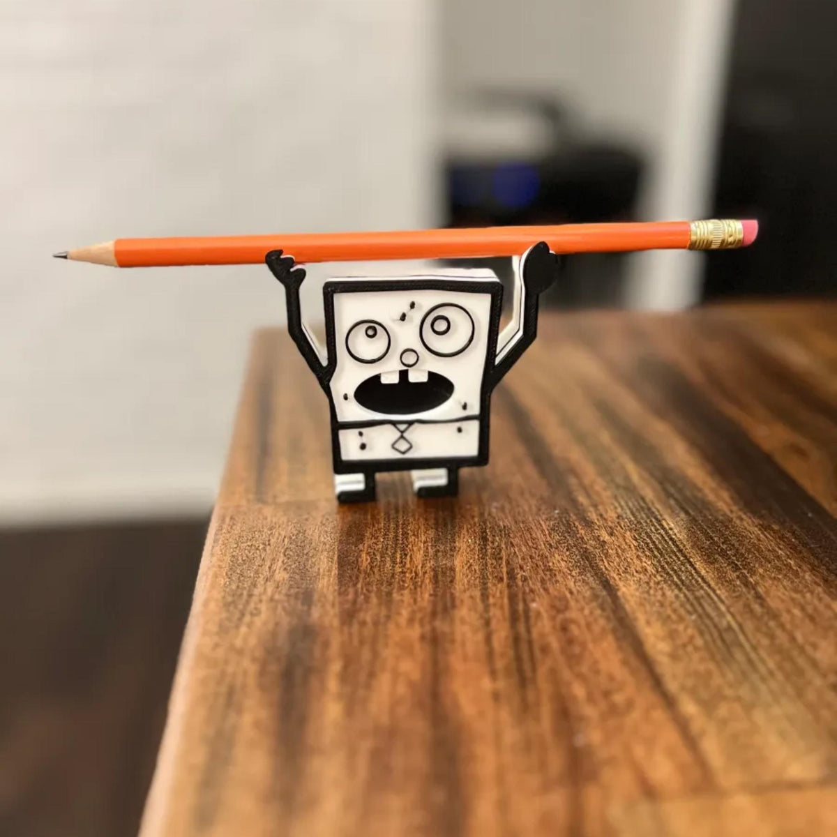 Funny Cartoon Pencil Holder | Quirky Desk Buddy, Office Decor, Playful Writing Stand, Humorous Gift - MoreMiniaturesStudio