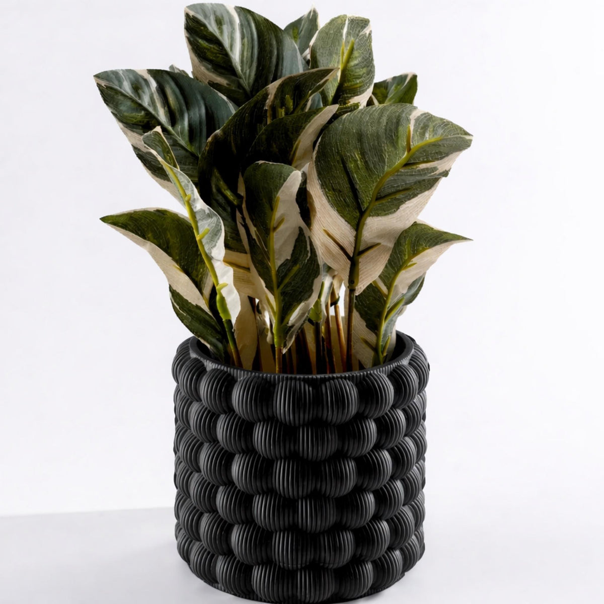 Bubble Texture Plant Pot | Modern Decorative Planter, Minimalist Indoor Plant Holder, Contemporary Home Décor - MoreMiniaturesStudio