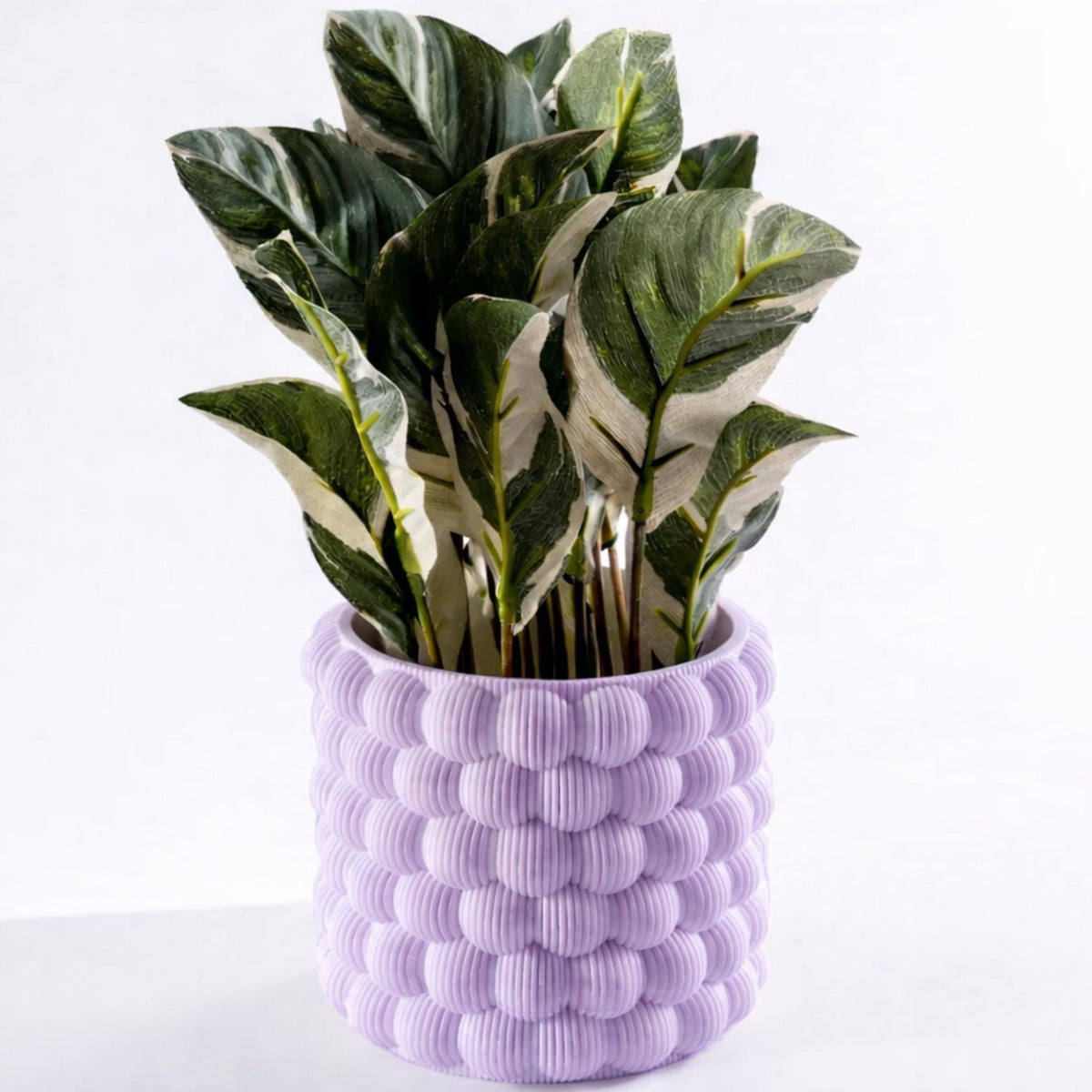 Bubble Texture Plant Pot | Modern Decorative Planter, Minimalist Indoor Plant Holder, Contemporary Home Décor - MoreMiniaturesStudio