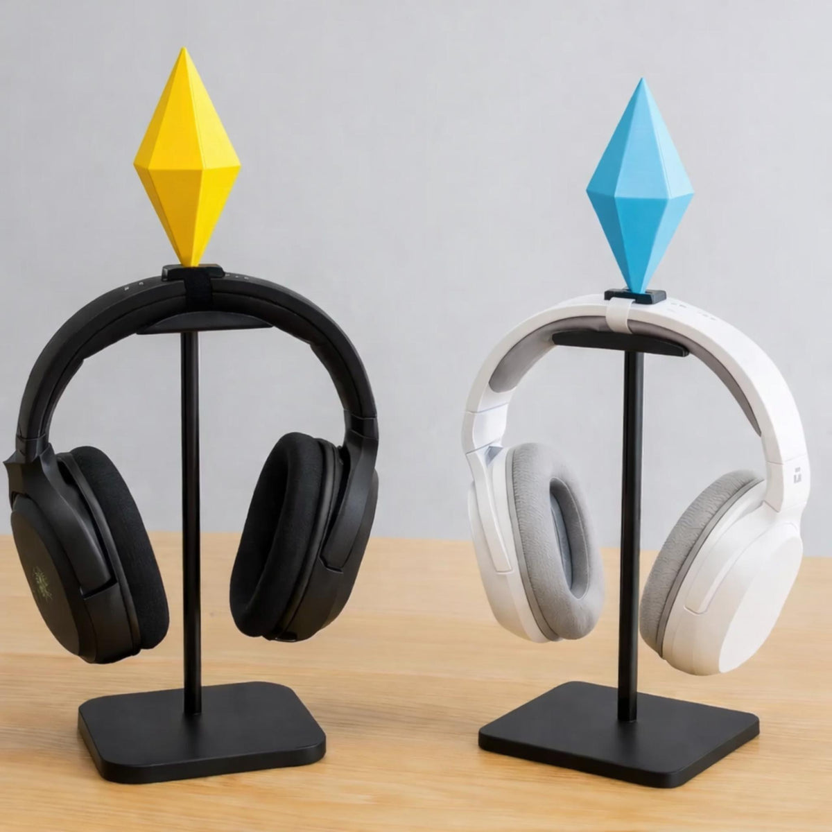 Plumbob Headphone Attachment | Iconic Gamer Accessory | Colourful Desk Decor | Fun Custom Add-On for Headsets - ThreadaliciousUK