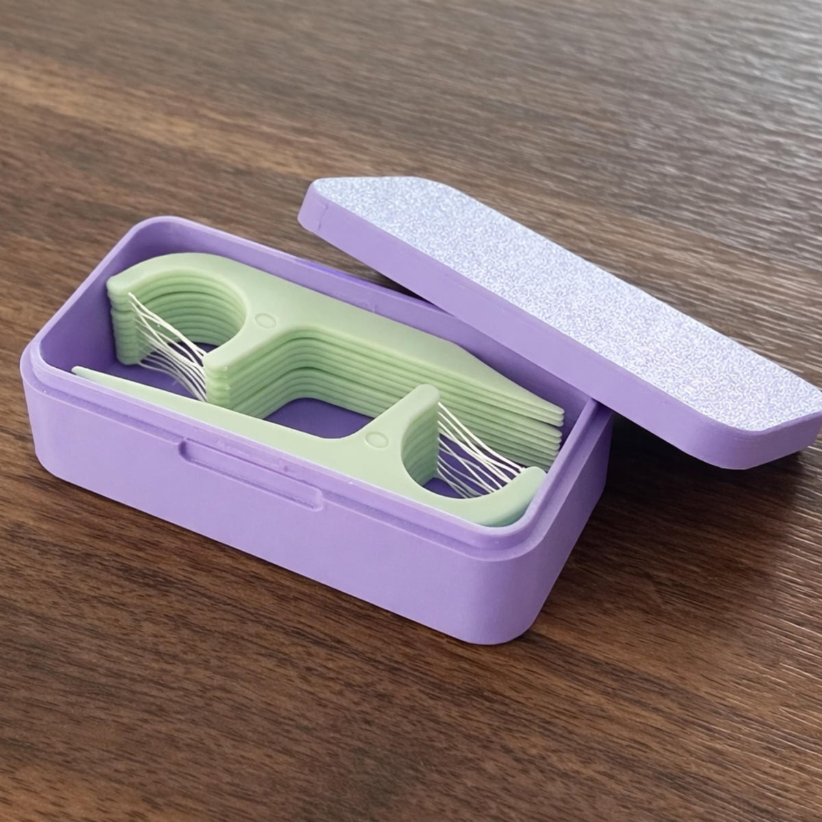 Pocket Floss Container • Compact Dental Floss Holder • Travel Floss Case • Minimal Everyday Carry Accessory - MoreMiniaturesStudio