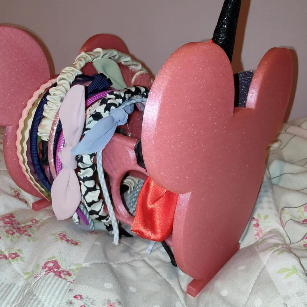 Mouse Ear Headband Holder Stand • Ear Display Organiser • Theme Park Headband Storage for Dressing Tables - MoreMiniaturesStudio