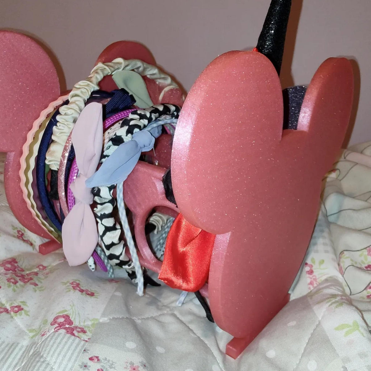 Mouse Ear Headband Holder Stand • Ear Display Organiser • Theme Park Headband Storage for Dressing Tables - MoreMiniaturesStudio