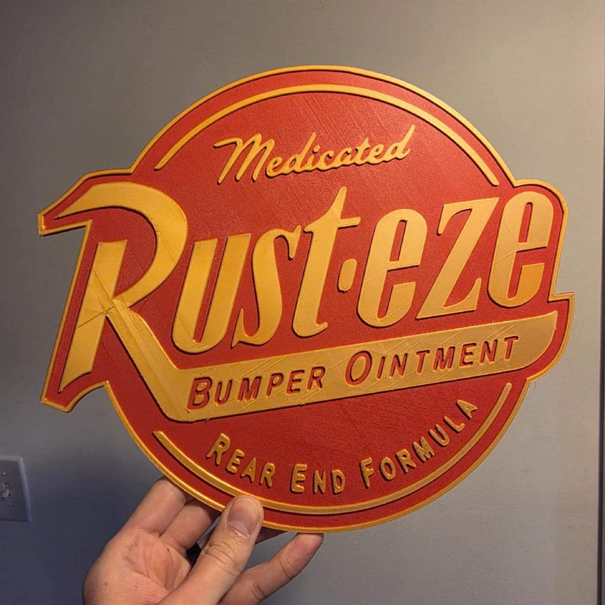 Vintage Racing Bumper Ointment Wall Sign • Retro Motorsport Inspired Garage Decor • Classic Racing Display - MoreMiniaturesStudio