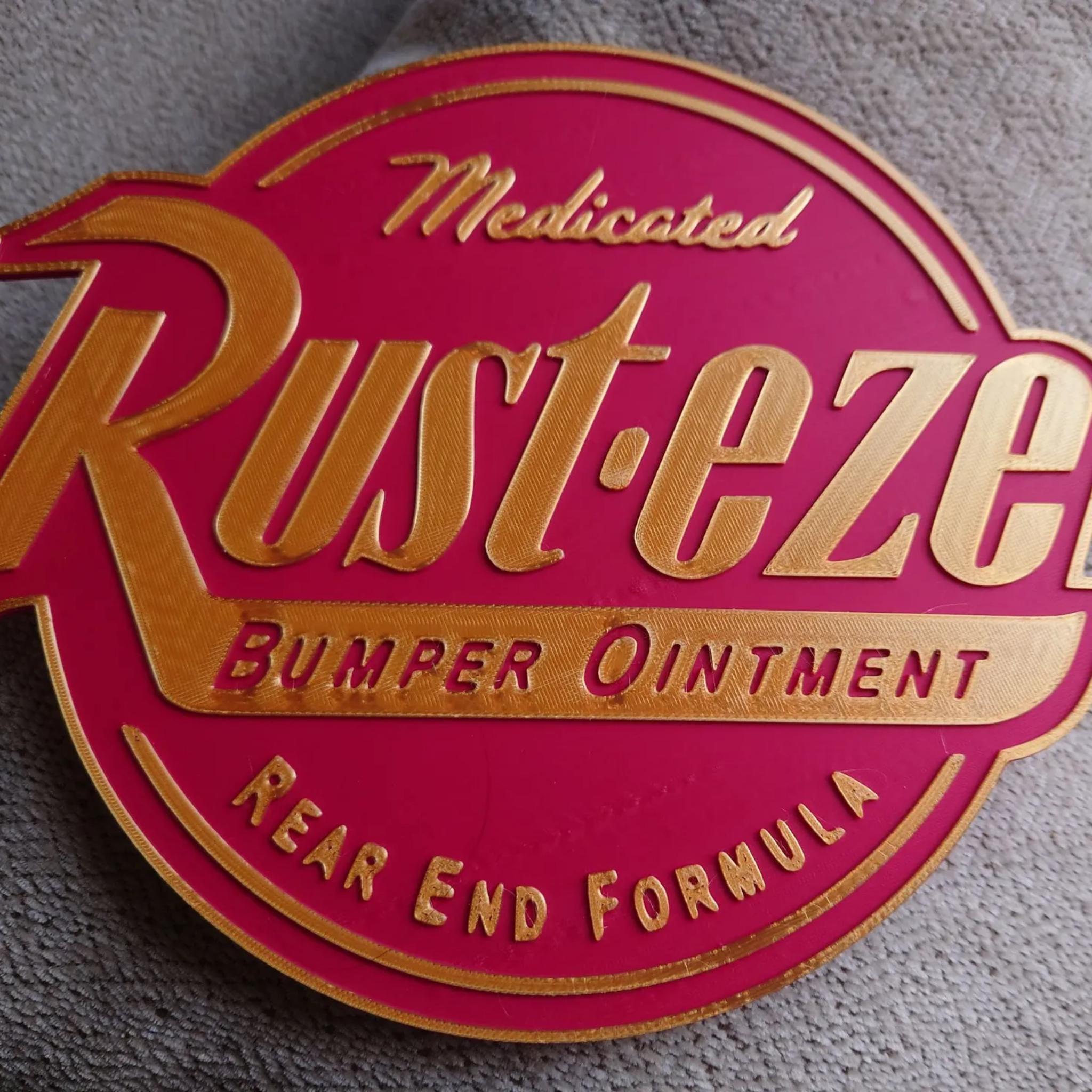 Vintage Racing Bumper Ointment Wall Sign • Retro Motorsport Inspired Garage Decor • Classic Racing Display - MoreMiniaturesStudio