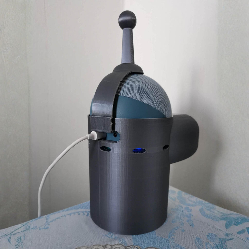 Bender Smart Speaker Holder • Robot-Inspired Echo Dot Stand • Futuristic Desk Decor • Character Speaker Display - MoreMiniaturesStudio
