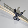 Rock Hand Drumstick Holder | Wall Mounted Drum Stick Display | Music Room Decor for Drummers & Studios - MoreMiniaturesStudio