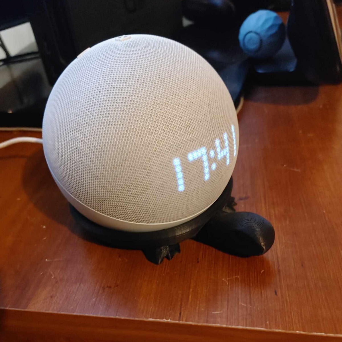 Tortoise Echo Dot Stand | Cute Animal Smart Speaker Holder | Desk, Shelf & Bedside Home Decor Accessory - MoreMiniaturesStudio