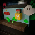 Retro Platform Style Game Console Dock Stand | Gaming Display Shelf for Switch Console & Cartridges - MoreMiniaturesStudio