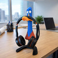 Awkward Duck Headphone Stand | Funny Desk Headset Holder for Home Office, Gaming Setup & Unique Gifts - MoreMiniaturesStudio