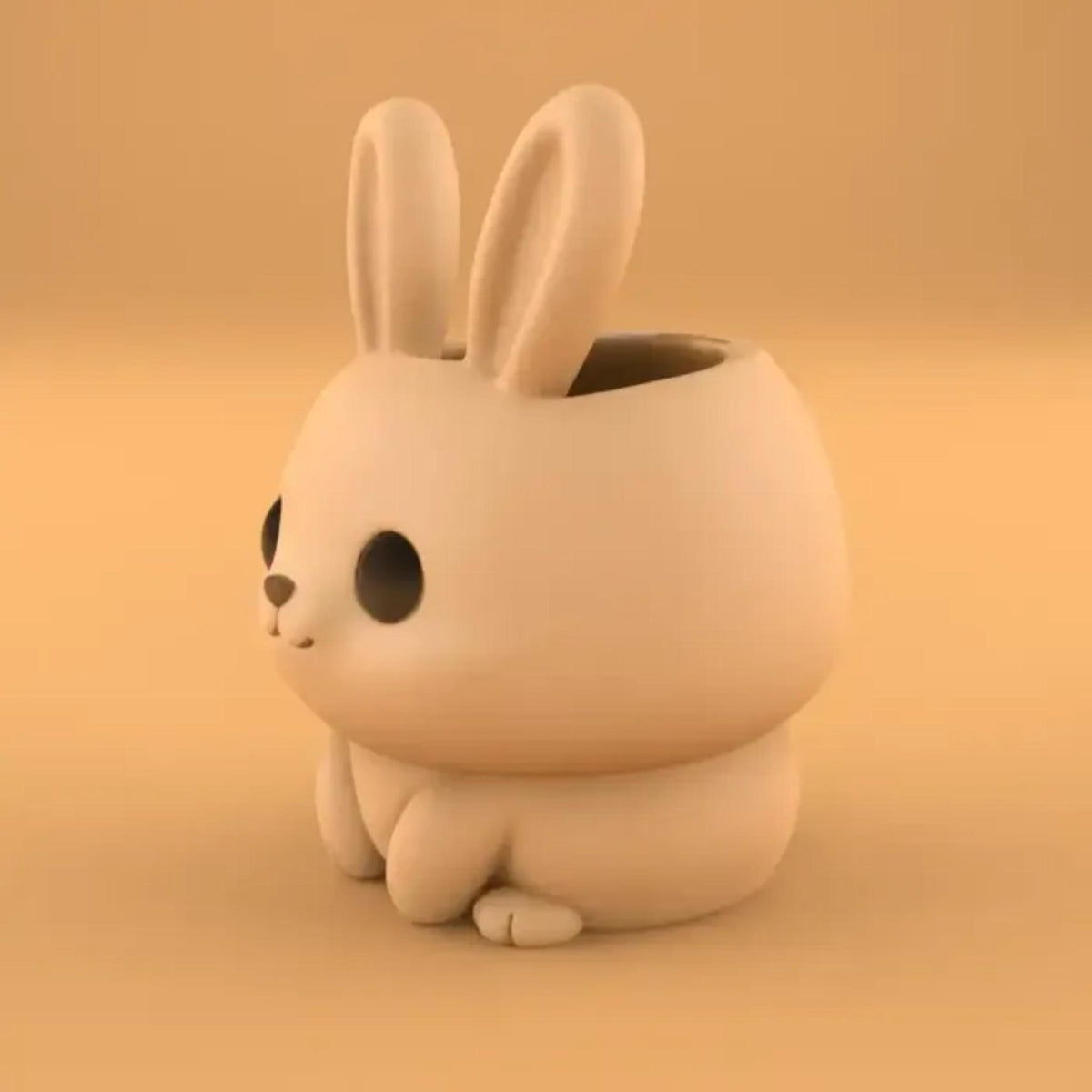 Cute Bunny Pen Holder | Minimal Desk Organiser for Office, Study & Home Decor, Adorable Stationery Storage - MoreMiniaturesStudio