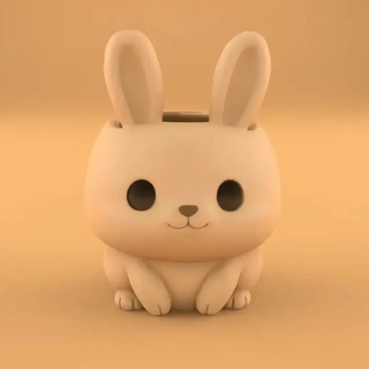 Cute Bunny Pen Holder | Minimal Desk Organiser for Office, Study & Home Decor, Adorable Stationery Storage - MoreMiniaturesStudio