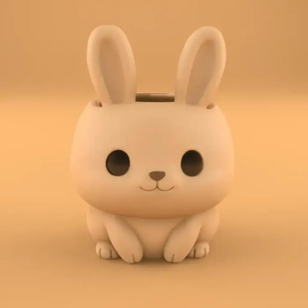 Cute Bunny Pen Holder | Minimal Desk Organiser for Office, Study & Home Decor, Adorable Stationery Storage - MoreMiniaturesStudio