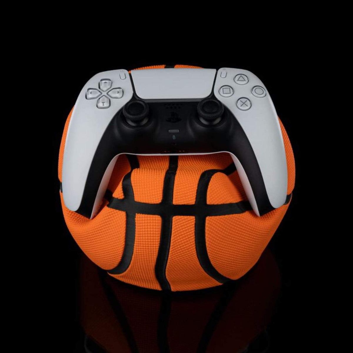 Basketball Controller Holder | Gaming Desk Stand, Sports Themed Controller Display, Gamer Gift Decor - MoreMiniaturesStudio