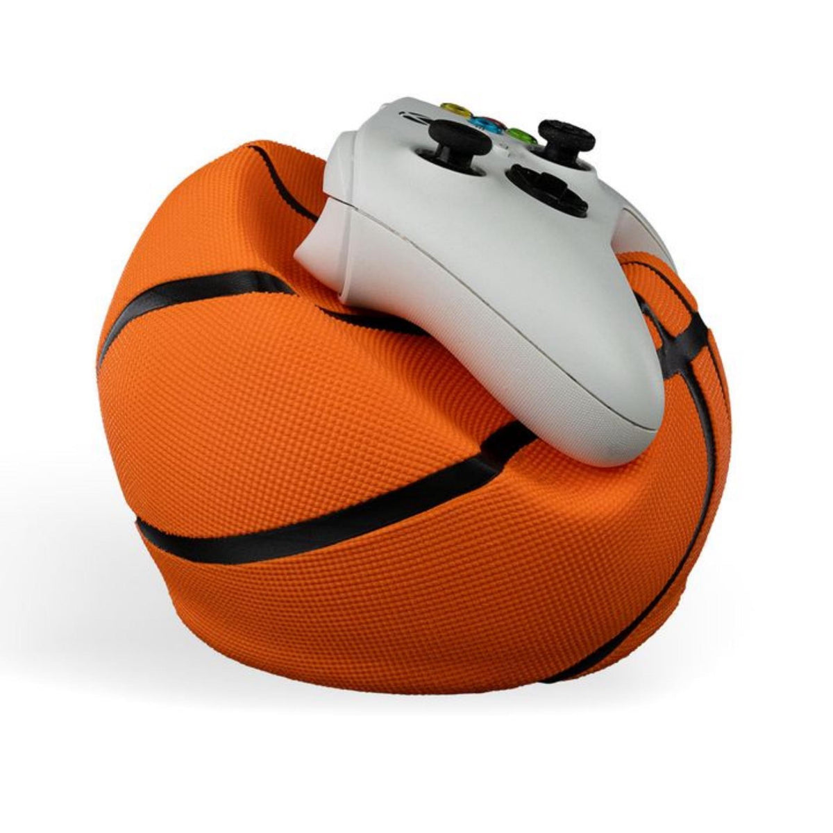 Basketball Controller Holder | Gaming Desk Stand, Sports Themed Controller Display, Gamer Gift Decor - MoreMiniaturesStudio