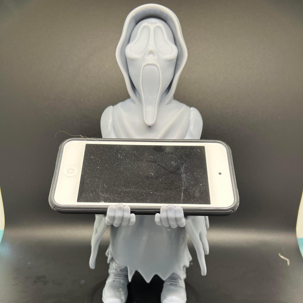 Horror Mask Controller Holder Stand | Gamepad Display Dock | Spooky Gamer Desk Decor | Controller Storage | Gift for Gamers - MoreMiniaturesStudio