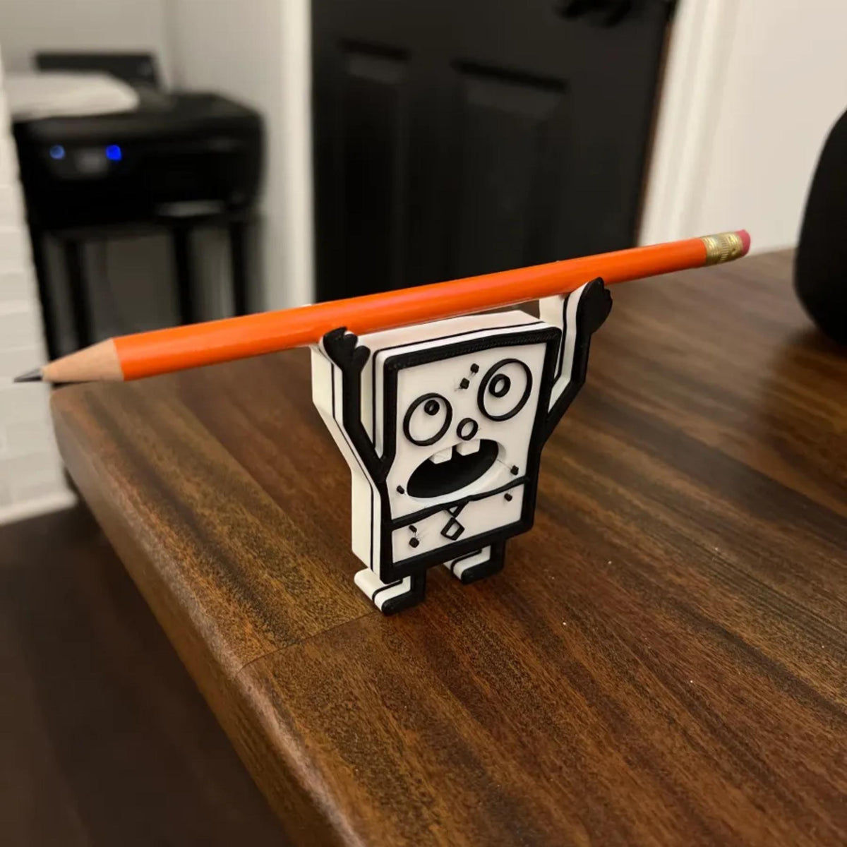 Funny Cartoon Pencil Holder | Quirky Desk Buddy, Office Decor, Playful Writing Stand, Humorous Gift - MoreMiniaturesStudio