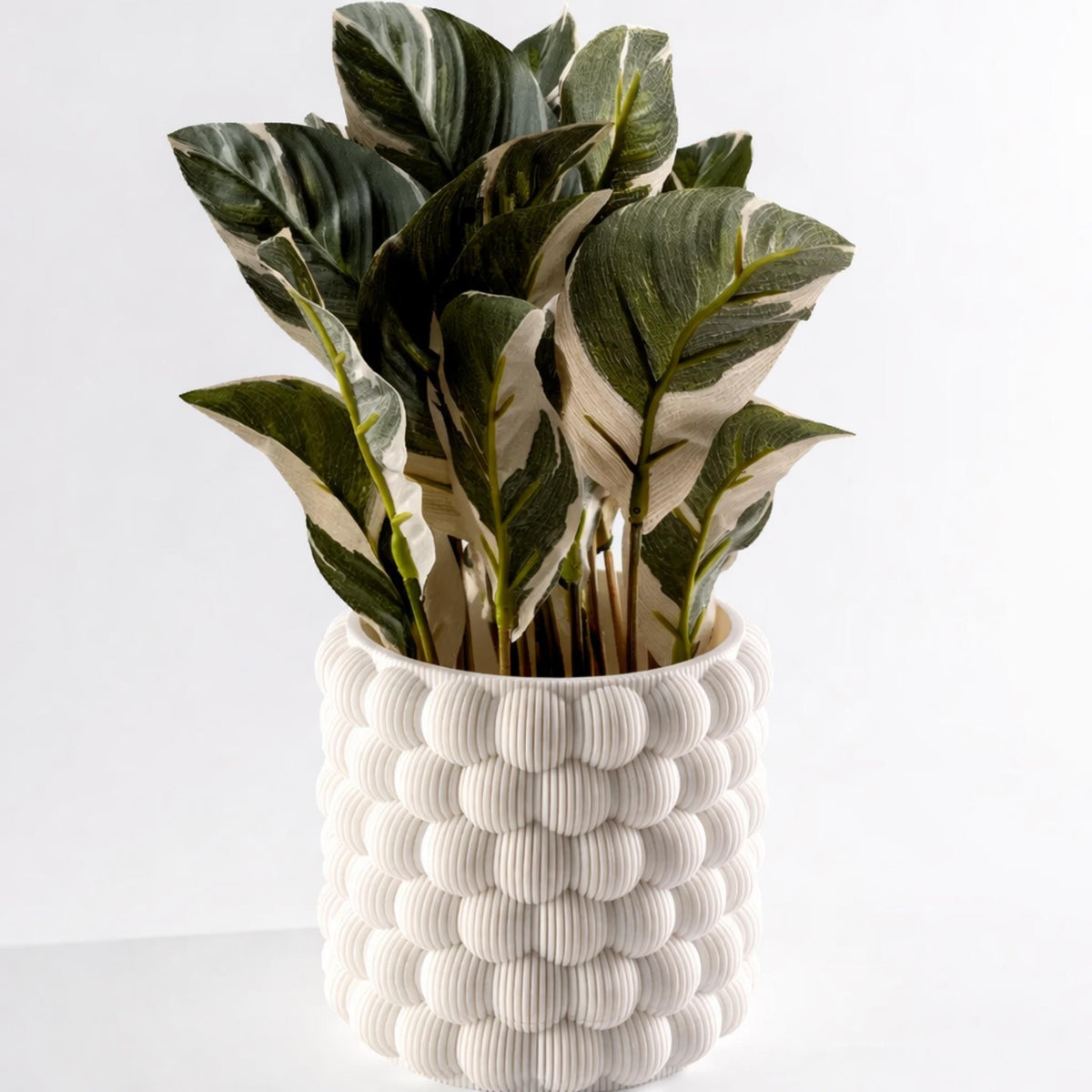 Bubble Texture Plant Pot | Modern Decorative Planter, Minimalist Indoor Plant Holder, Contemporary Home Décor - MoreMiniaturesStudio