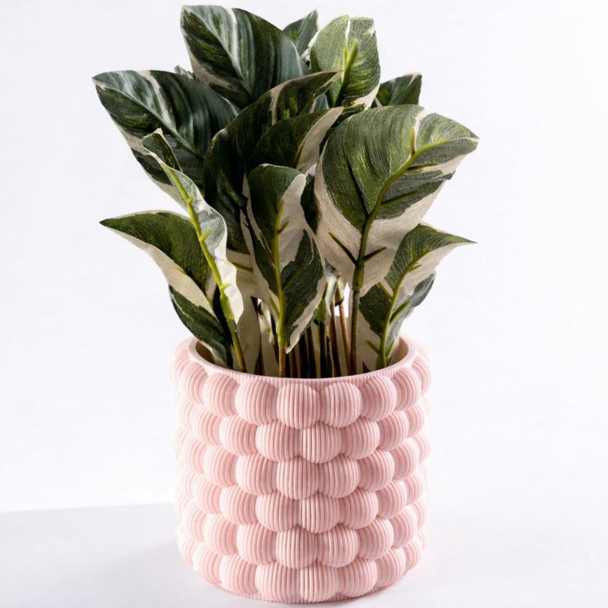 Bubble Texture Plant Pot | Modern Decorative Planter, Minimalist Indoor Plant Holder, Contemporary Home Décor - MoreMiniaturesStudio