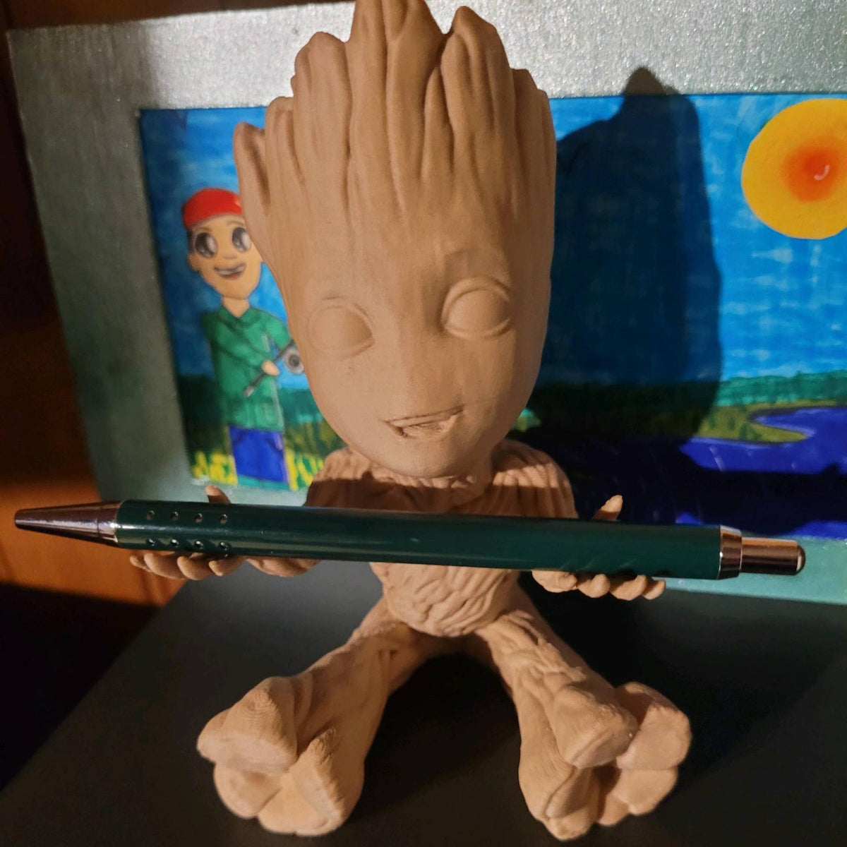 Cute Tree Creature Pen Holder Desk Organiser | Fantasy Desk Decor | Office Stationery Holder | Gift for Movie Fans - MoreMiniaturesStudio