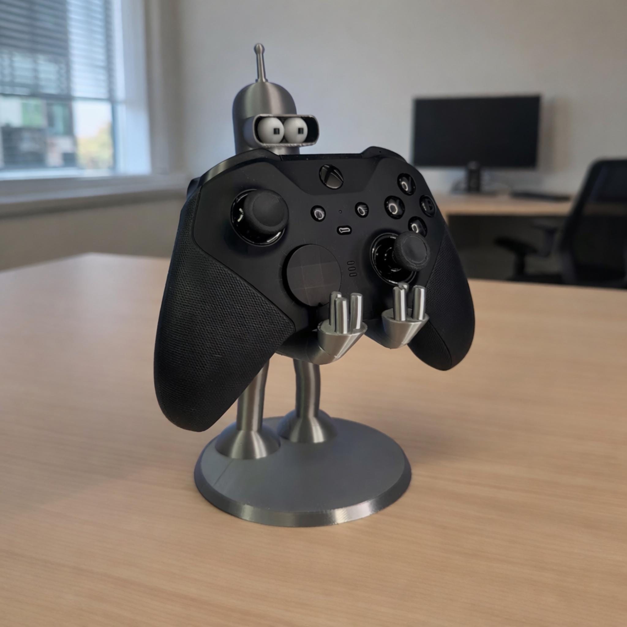 Robot Controller Holder Stand | Gamepad Display Dock | Sci Fi Gamer Desk Decor | Controller Storage Stand | Gift for Gamers - MoreMiniaturesStudio