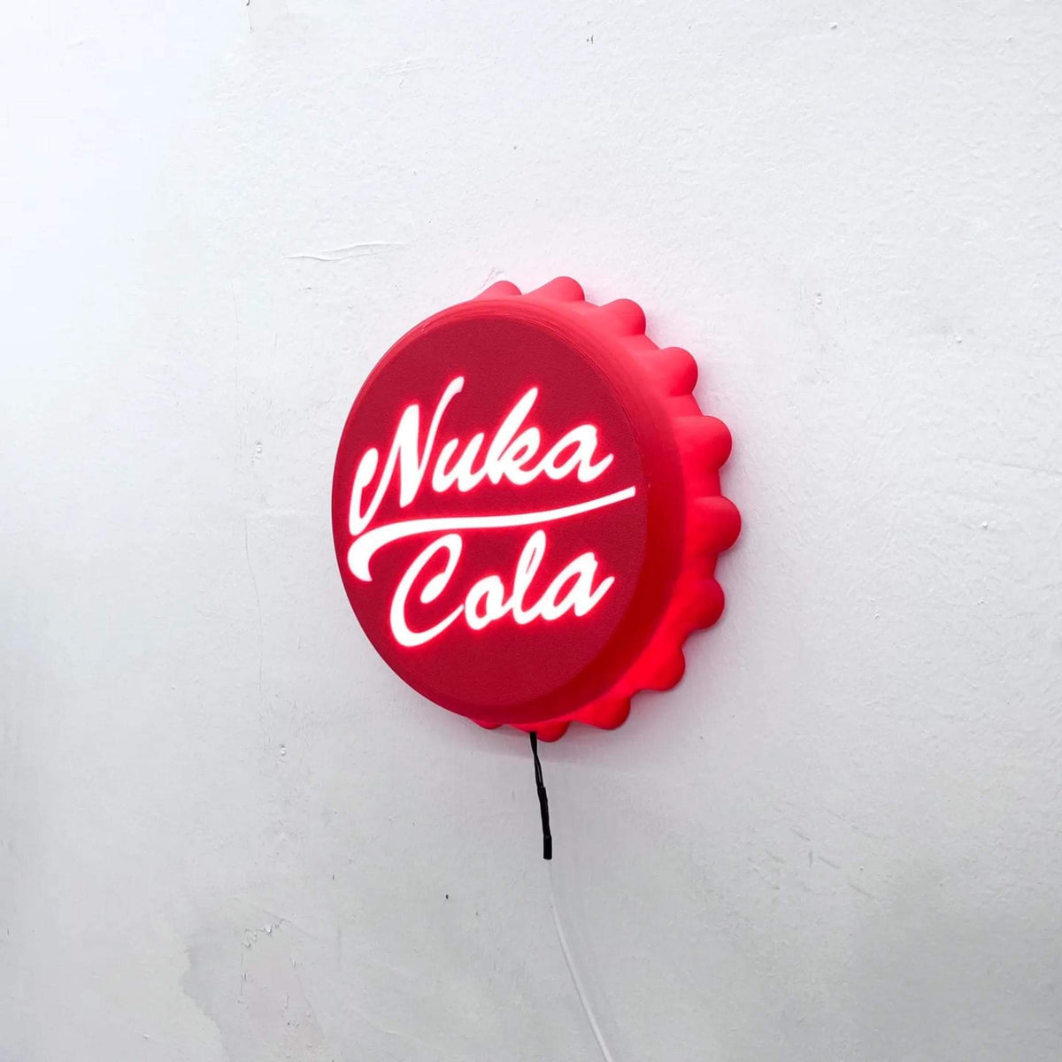 Retro Bottle Cap LED Wall Sign, Wasteland Soda Inspired Light Up Decor, Gaming Room Light, Man Cave Wall Lamp, Gamer Gift - StickShopUK