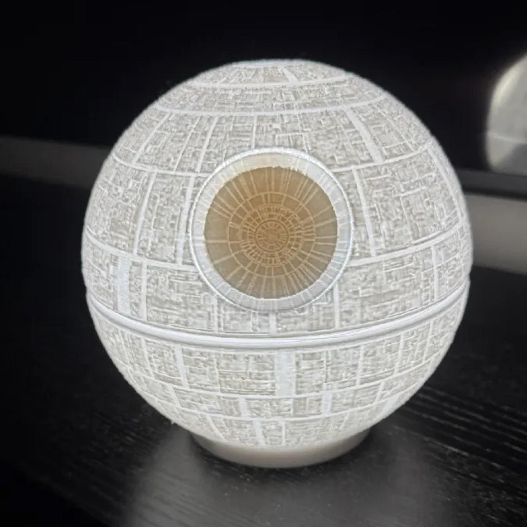 Space Station Sphere Lamp | Sci Fi Night Light | Bedroom Desk Lamp | Galactic Home Decor | Movie Inspired Gift for Fans - StickShopUK