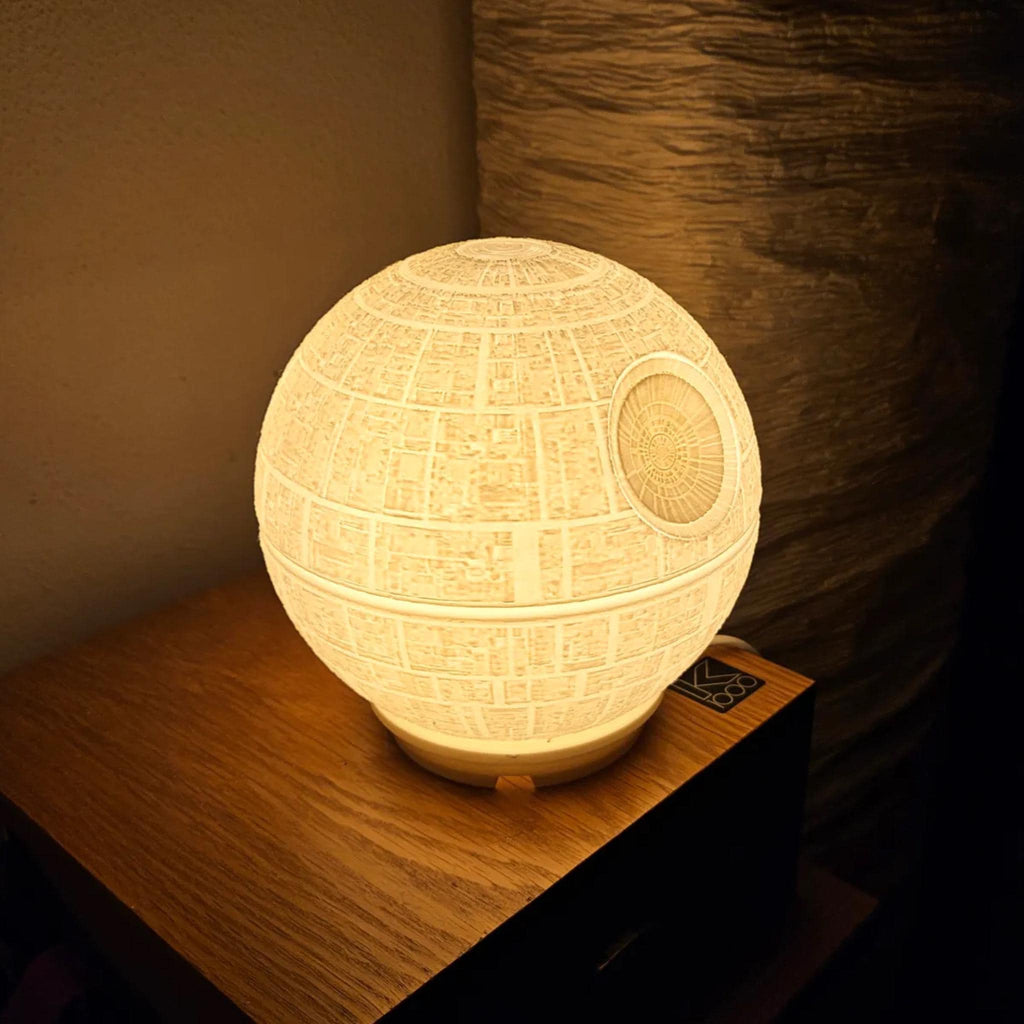 Space Station Sphere Lamp | Sci Fi Night Light | Bedroom Desk Lamp | Galactic Home Decor | Movie Inspired Gift for Fans - StickShopUK