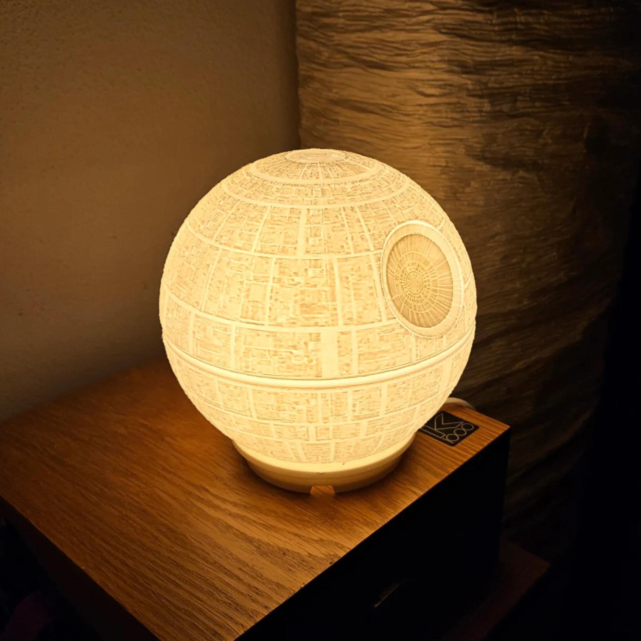 Space Station Sphere Lamp | Sci Fi Night Light | Bedroom Desk Lamp | Galactic Home Decor | Movie Inspired Gift for Fans - StickShopUK