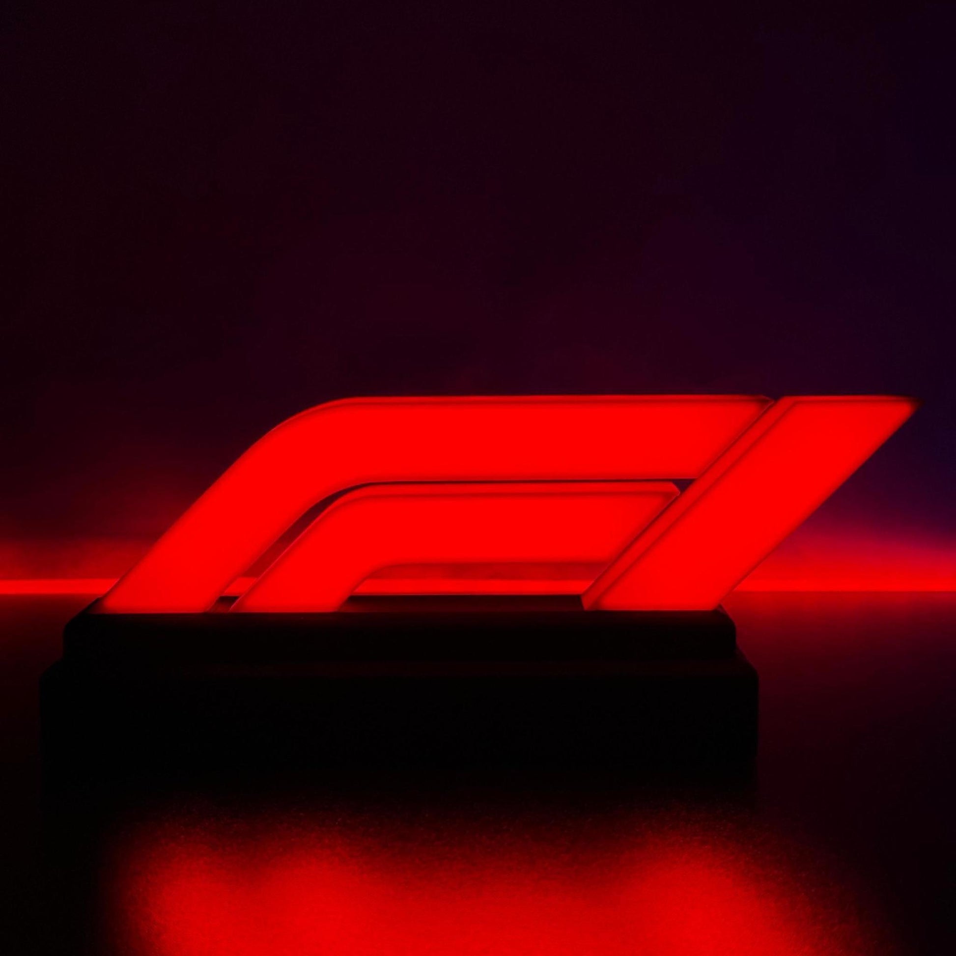 Racing Inspired LED Logo Sign, Motorsport Desk Light, Formula Style Gaming Decor, Car Enthusiast Gift, Man Cave Display - StickShopUK