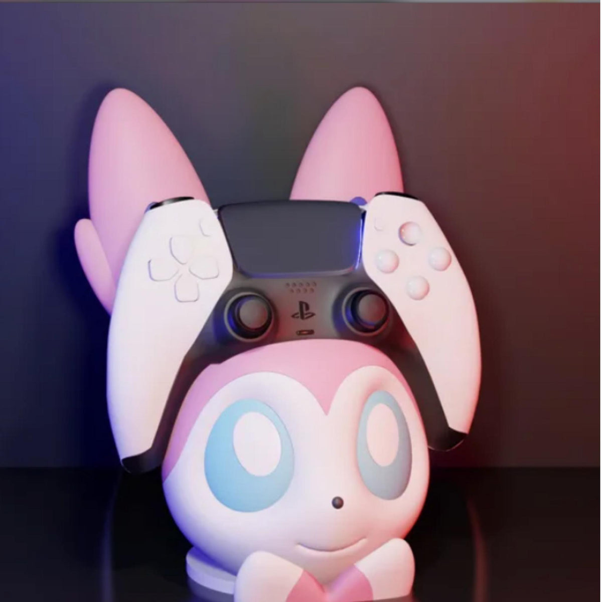 Cute Fairy Creature Controller Holder Pink Gamer Controller Stand Anime Inspired Gaming Desk Decor Console Controller Display Stand - StickShopUK