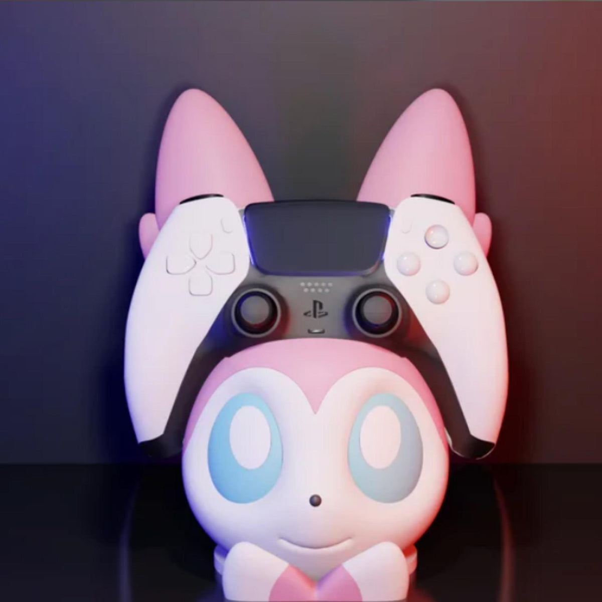 Cute Fairy Creature Controller Holder Pink Gamer Controller Stand Anime Inspired Gaming Desk Decor Console Controller Display Stand - StickShopUK