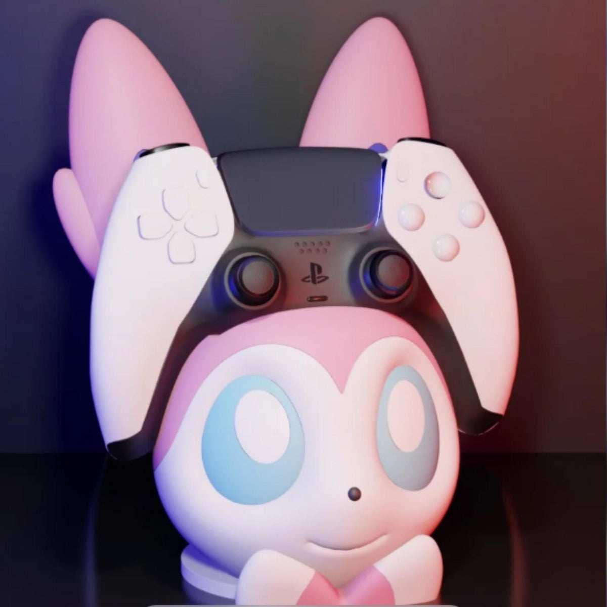 Cute Fairy Creature Controller Holder Pink Gamer Controller Stand Anime Inspired Gaming Desk Decor Console Controller Display Stand - StickShopUK