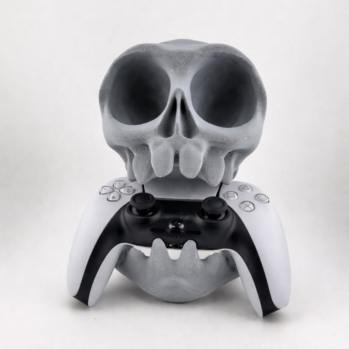 Skull Controller Holder Gothic Gaming Controller Stand Gamer Desk Decor Headset Stand Console Controller Display Stand - StickShopUK
