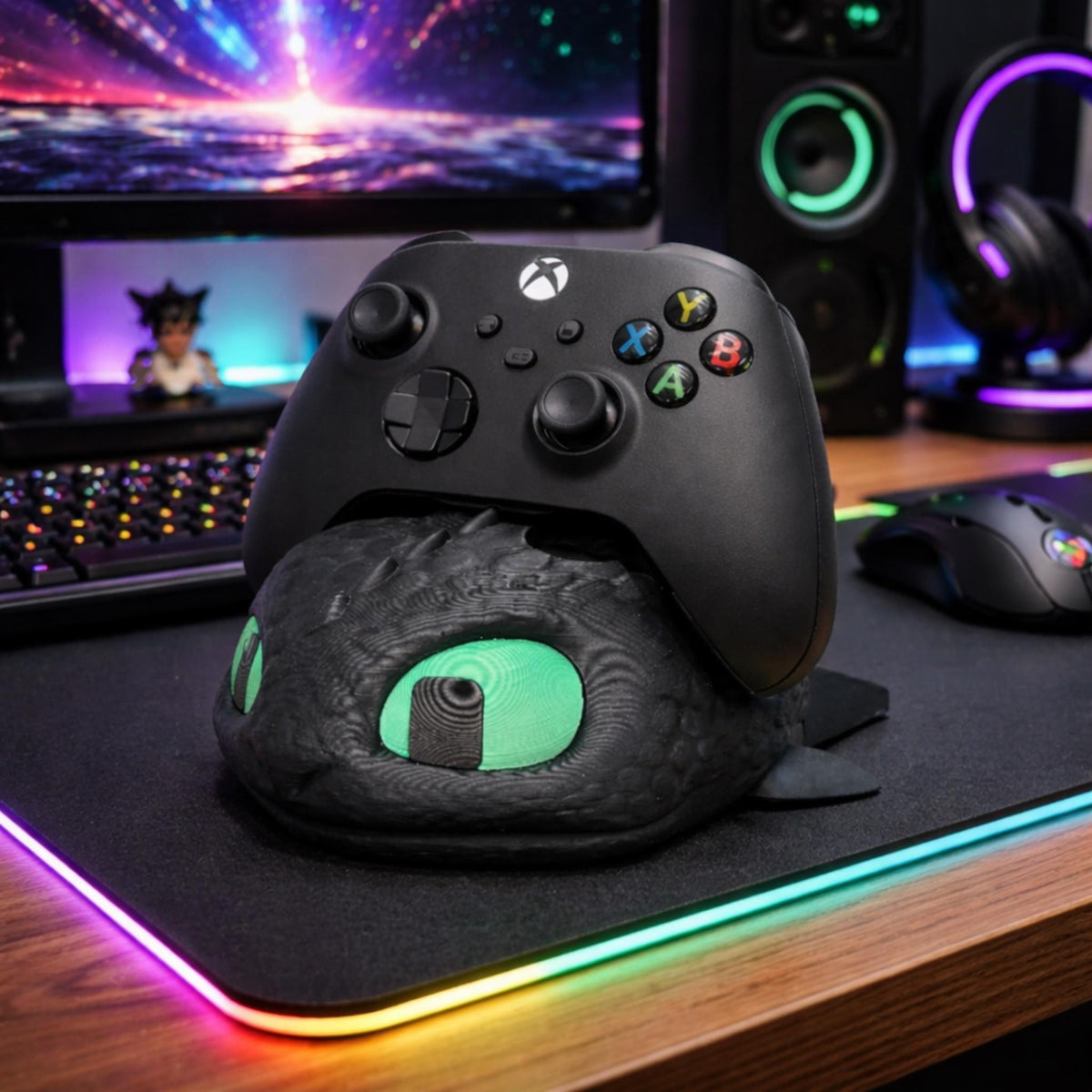 Dragon Controller Holder Gaming Controller Stand Fantasy Dragon Desk Decor Gamer Setup Controller Display Stand - StickShopUK