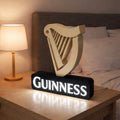 Irish Harp LED Bar Sign, Stout Inspired Light Up Display, Pub Style Desk Lamp, Man Cave Decor, Home Bar Gift, Night Light - StickShopUK