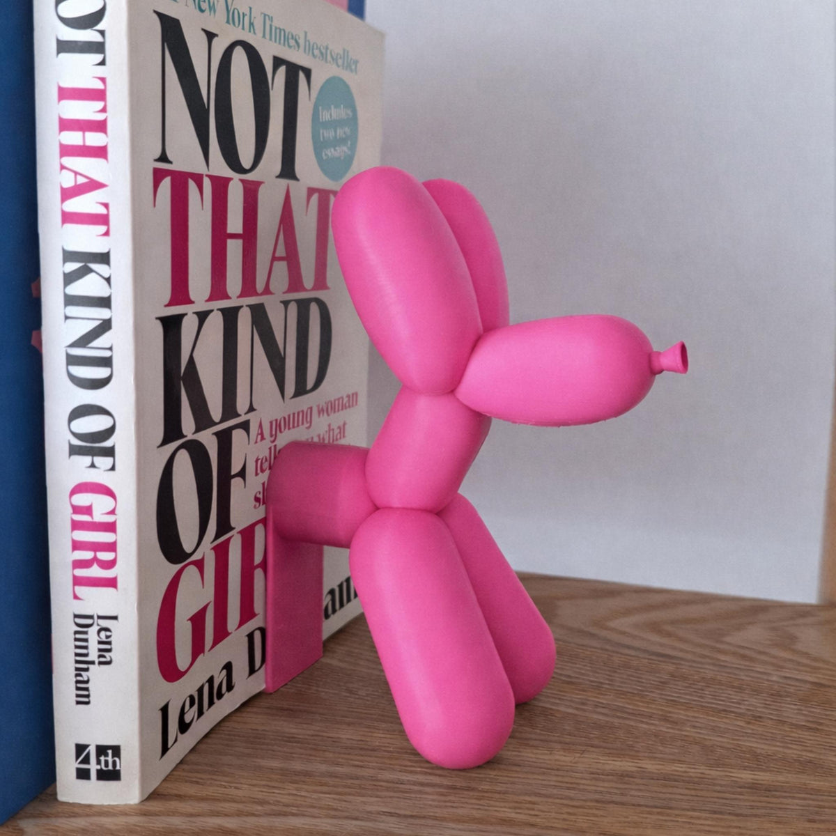 Balloon Dog Bookends Set, Modern Pop Art Book Ends, Cute Shelf Decor, Minimalist Desk Accessory, Dog Lover Gift - StickShopUK