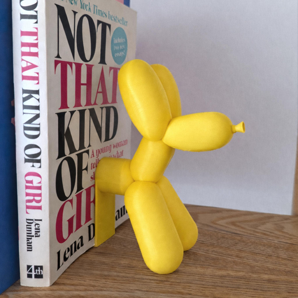 Balloon Dog Bookends Set, Modern Pop Art Book Ends, Cute Shelf Decor, Minimalist Desk Accessory, Dog Lover Gift - StickShopUK