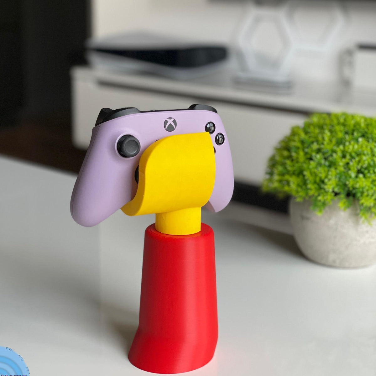 Brick Style Hand Controller Holder, Gamer Desk Stand, Console Gamepad Display Dock, Fun Gaming Setup Decor Gift - StickShopUK