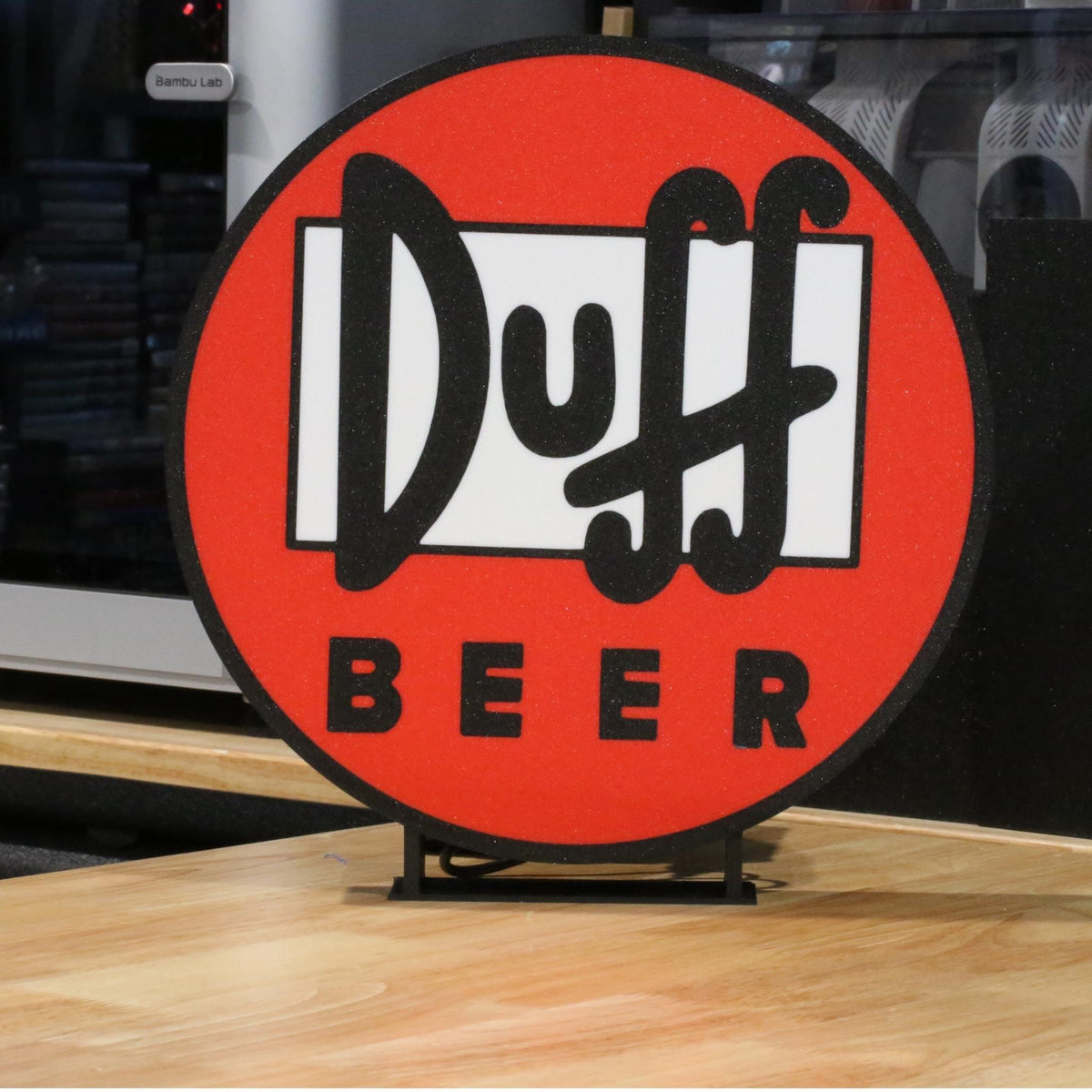 Retro Beer LED Bar Sign, Cartoon Inspired Light Up Display, Man Cave Decor, Home Bar Wall Light, Neon Style Pub Gift - StickShopUK