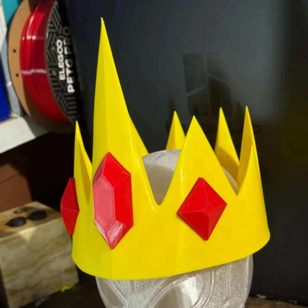Ice King Crown | Adventure Time Cosplay Headpiece | Cartoon Crown Replica | Fantasy Costume Accessory | Ice King Gift - StickShopUK